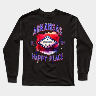 Arkansas is my Happy Place Long Sleeve T-Shirt